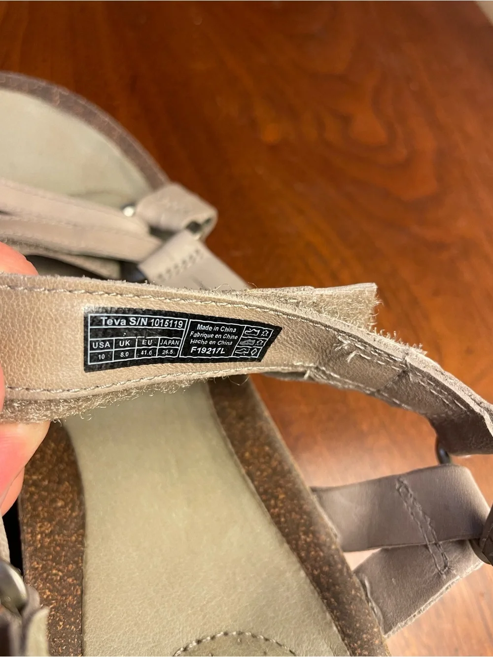 TEVA Women's Ysidro Universal Taupe 100% Leather Wedge - Picture 3 of 9